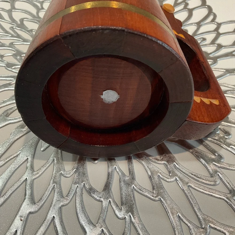 🪴Decorative Wooden Mug, 6.5” x 3.5”